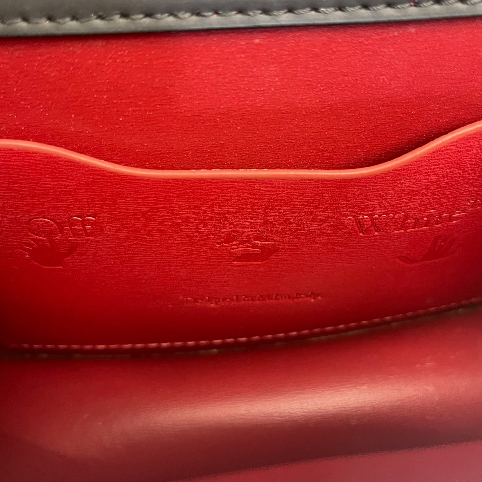 OFF WHITE Jitney 2.8 Leather Bag