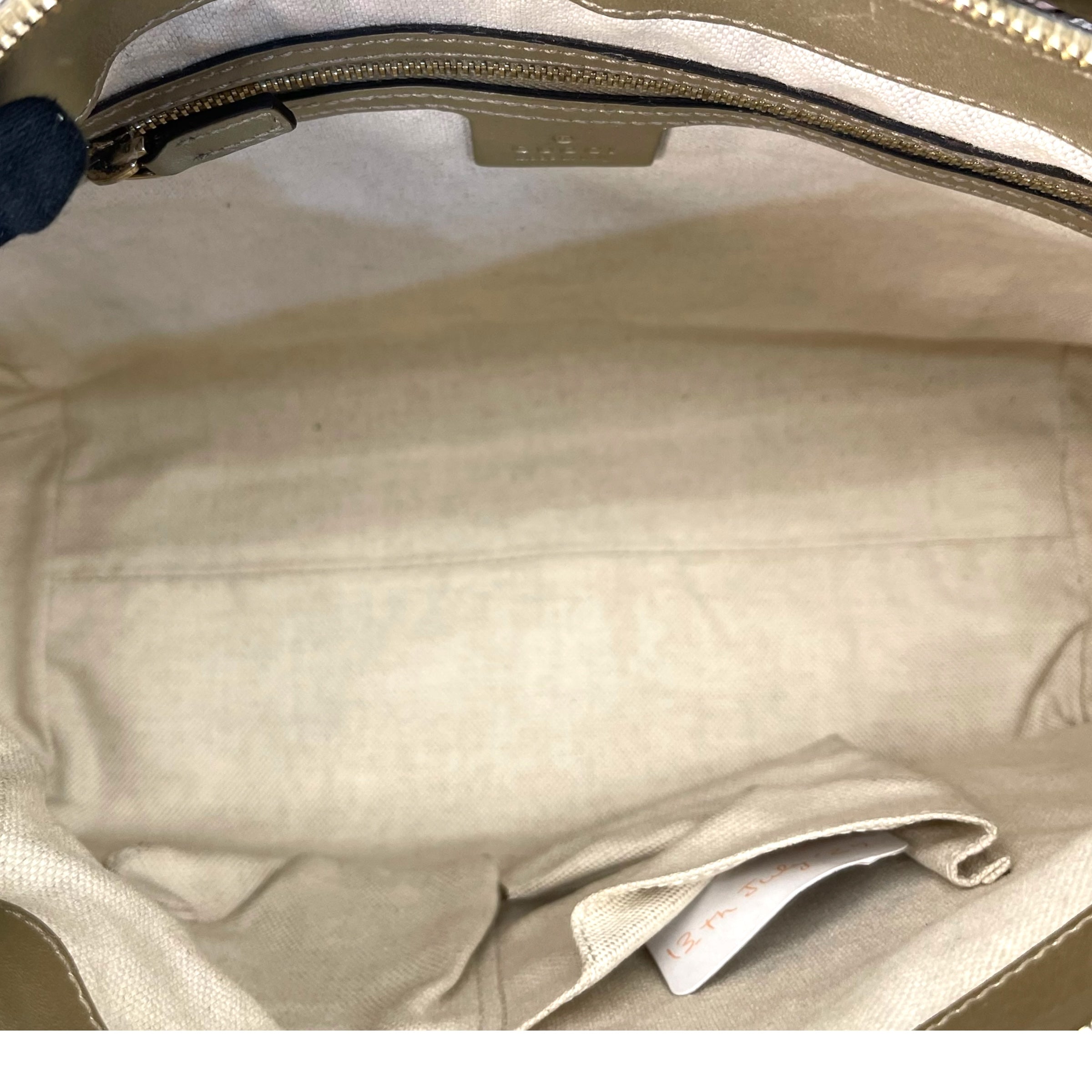 Gucci Gold Leather Guccissima Mayfair Tote Bag
