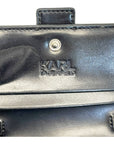 Karl Lagerfeld Black Leather Shoulder Bag