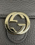 Gucci Interlocking G Leather Chain Crossbody Bag