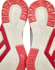 Fendi Pink/White Leather Fendi Flow Sneakers EU 38