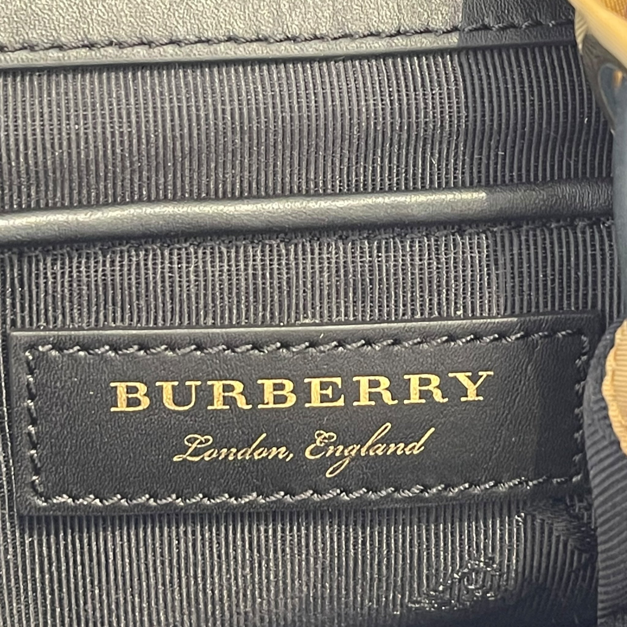 Burberry Rucksack Backpack Beige Nylon/Leather