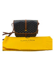 Goyard Belvedere Black/Tan Canvas PM Bag