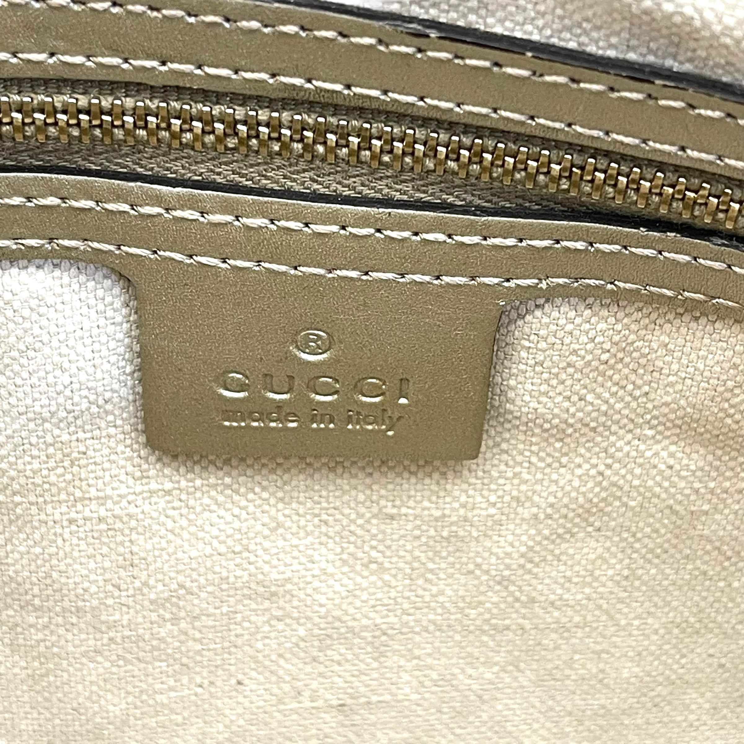 Gucci Gold Leather Guccissima Mayfair Tote Bag
