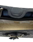 Gucci Black Guccissima Leather Emily Chain Shoulder Bag