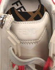 Fendi Pink/White Leather Fendi Flow Sneakers EU 38