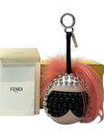Fendi Pink Fur and Leather Karlito Bag Charm