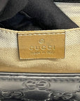 Gucci Black Guccissima Leather Emily Chain Shoulder Bag