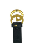 Gucci GG Marmont Black Leather Belt 95 cm