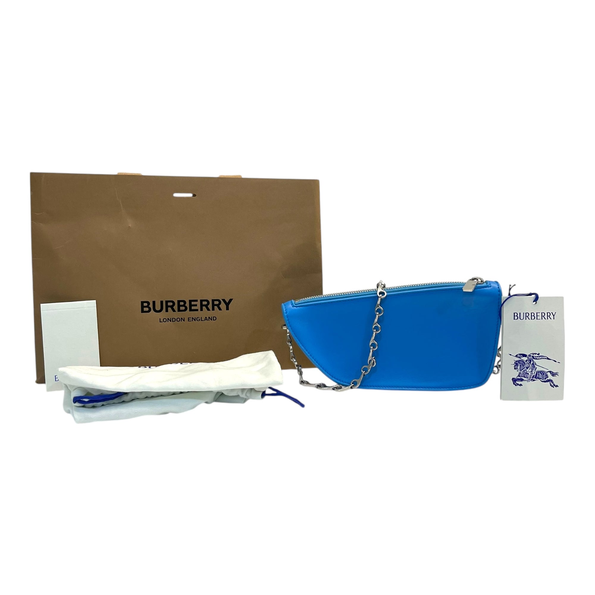 Burberry Blue Micro Shield Sling