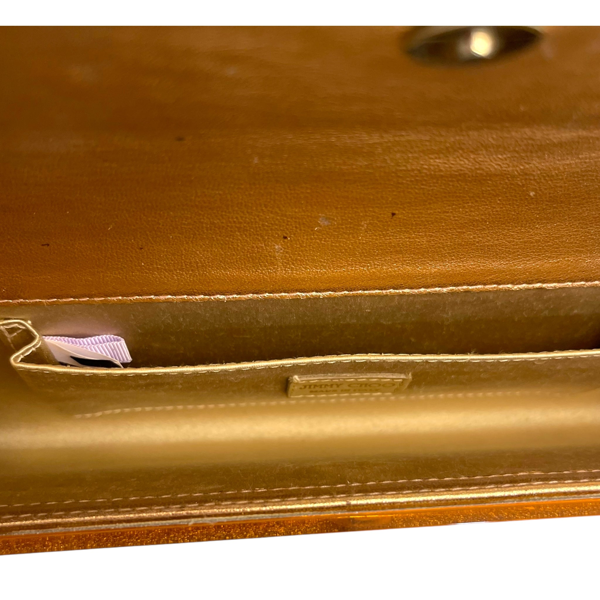 Jimmy Choo Glitter Acrylic Sweetie Clutch