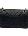 Chanel Classic Mini Flap Bag in Black Pebbled Leather