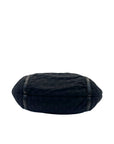 Gucci Black GG Neoprene and Leather Techno Horsebit Hobo Bag