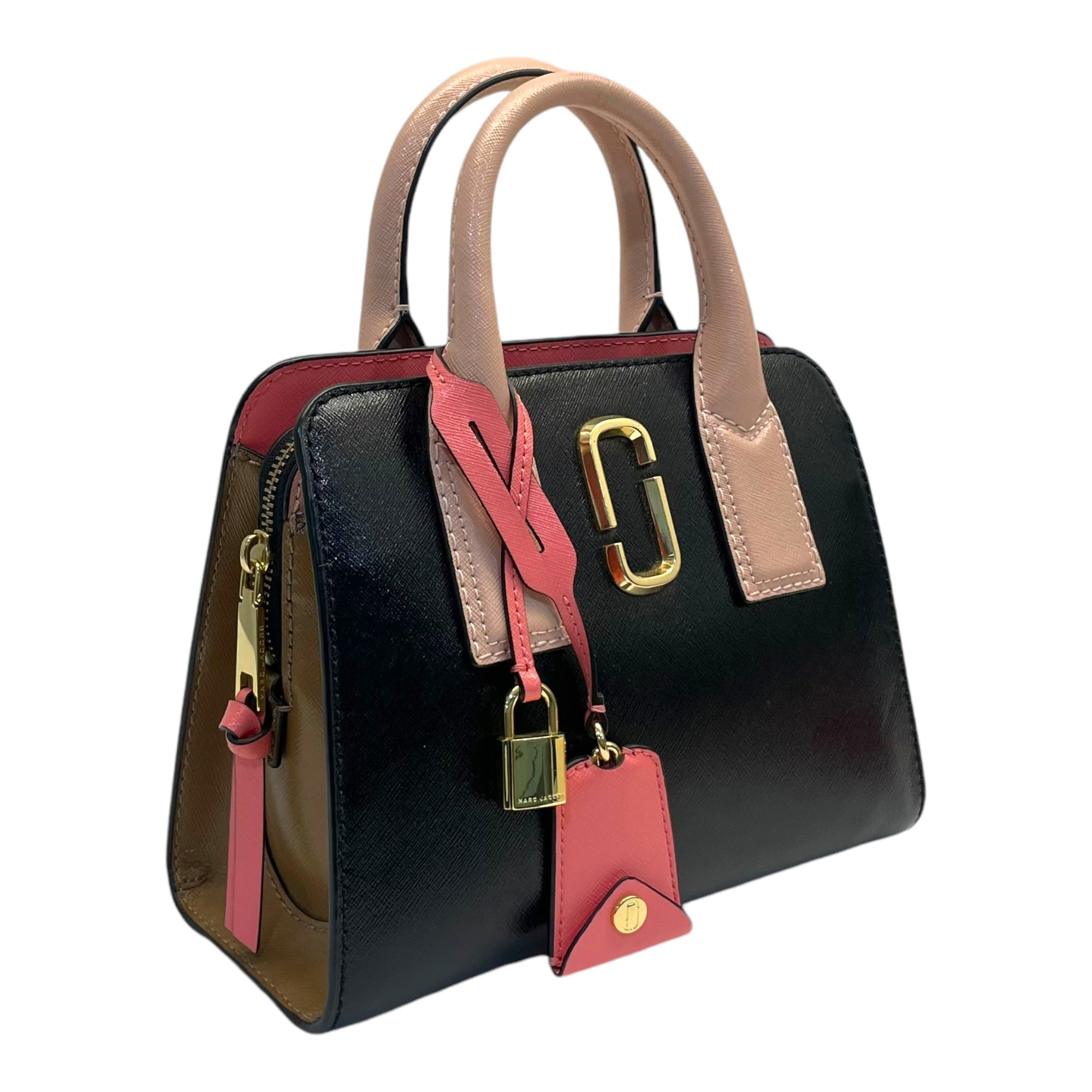 Marc Jacobs Saffiano Little Big Shot Tote Black Gazelle