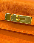 Hermes Kelly 32 Orange Epsom GHW Bag