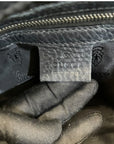 Gucci Black GG Neoprene and Leather Techno Horsebit Hobo Bag