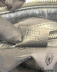 Gucci Black GG Neoprene and Leather Techno Horsebit Hobo Bag