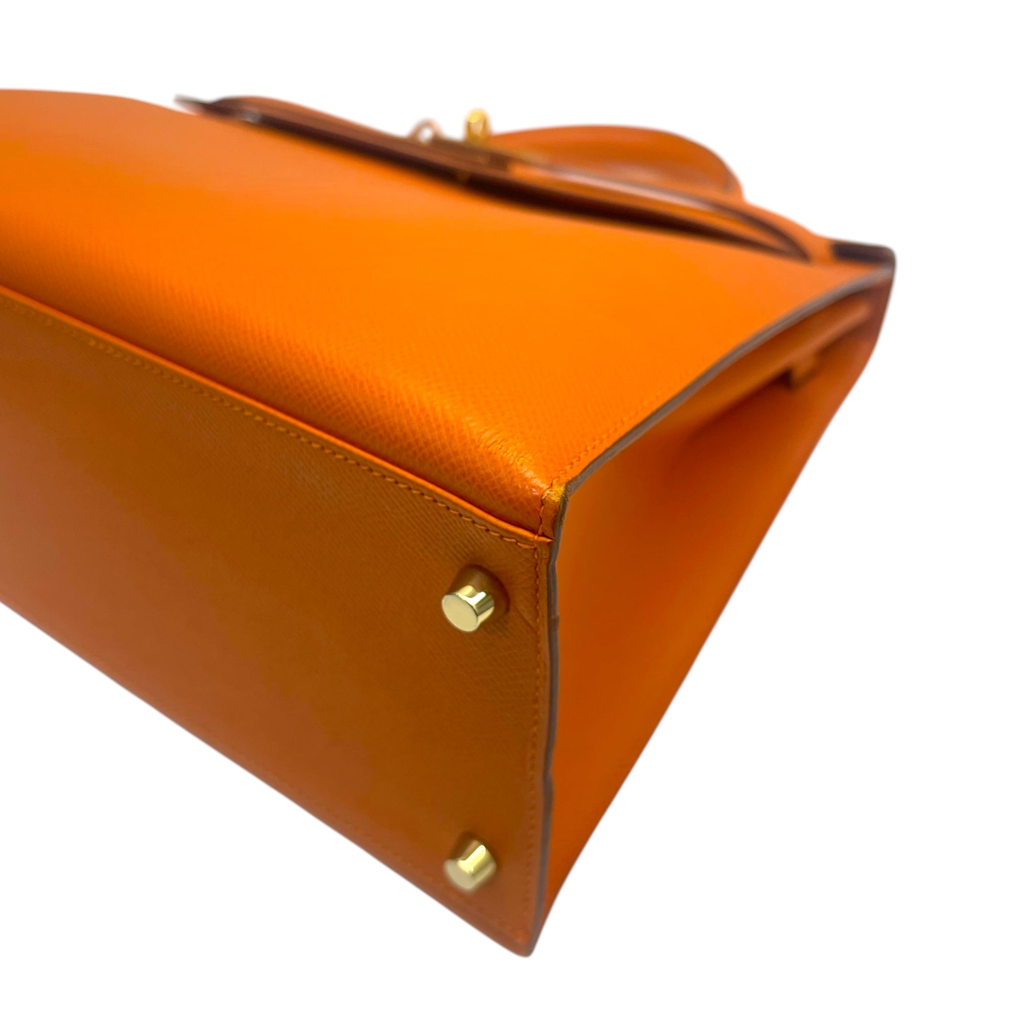 Hermes Kelly 32 Orange Epsom GHW Bag