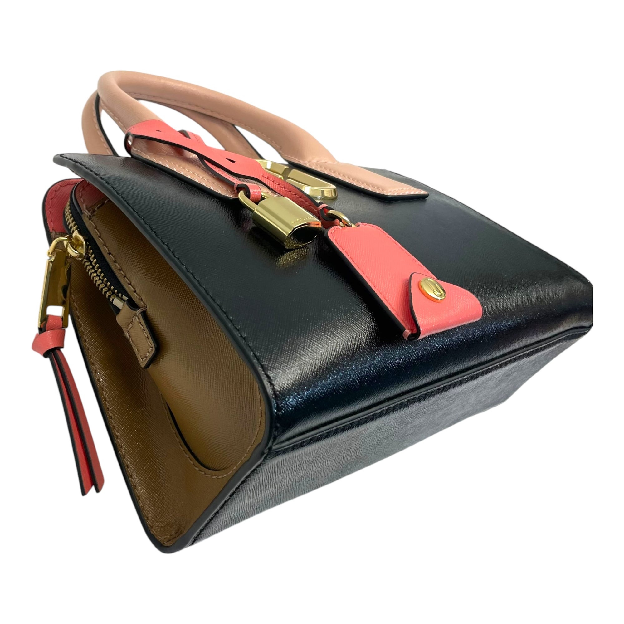 Marc Jacobs Saffiano Little Big Shot Tote Black Gazelle