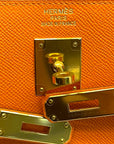Hermes Kelly 32 Orange Epsom GHW Bag