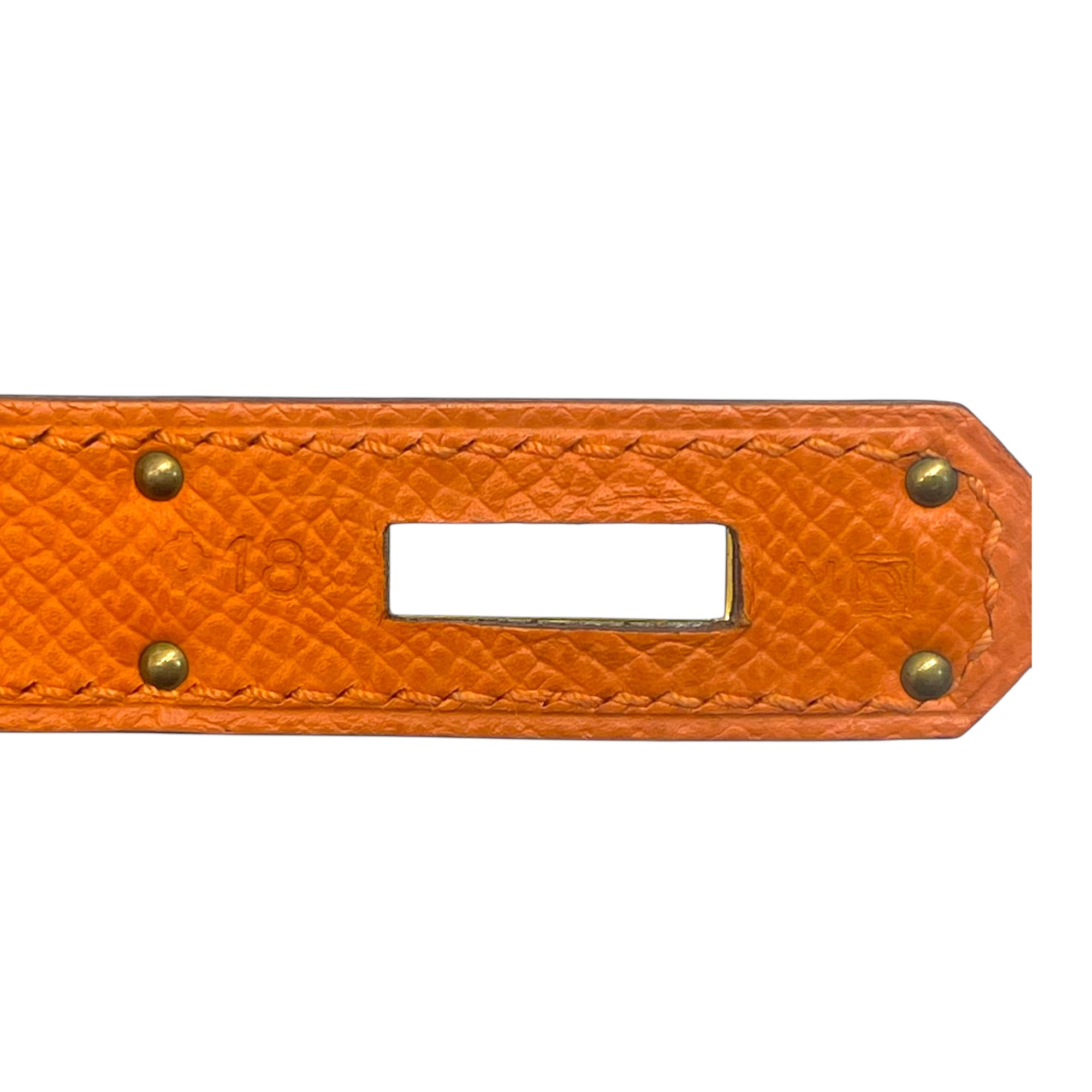 Hermes Kelly 32 Orange Epsom GHW Bag