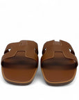 Hermes Oran Leather Sandals EU 38.5