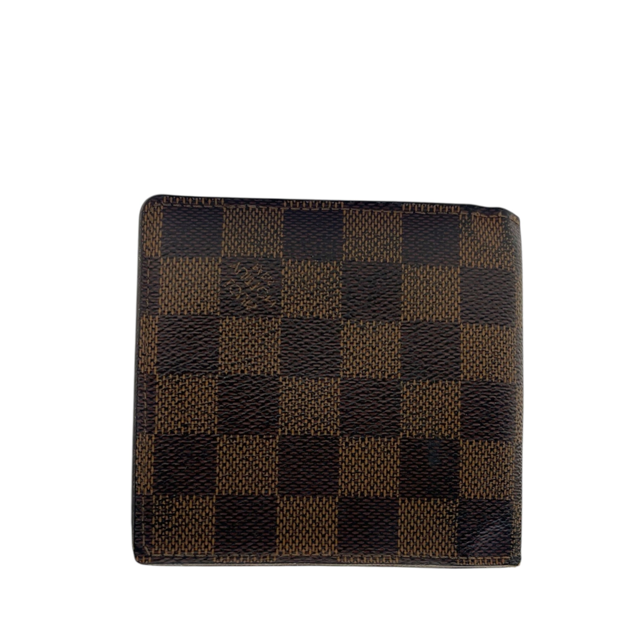 Louis Vuitton Damier Ebene Canvas Marco Wallet