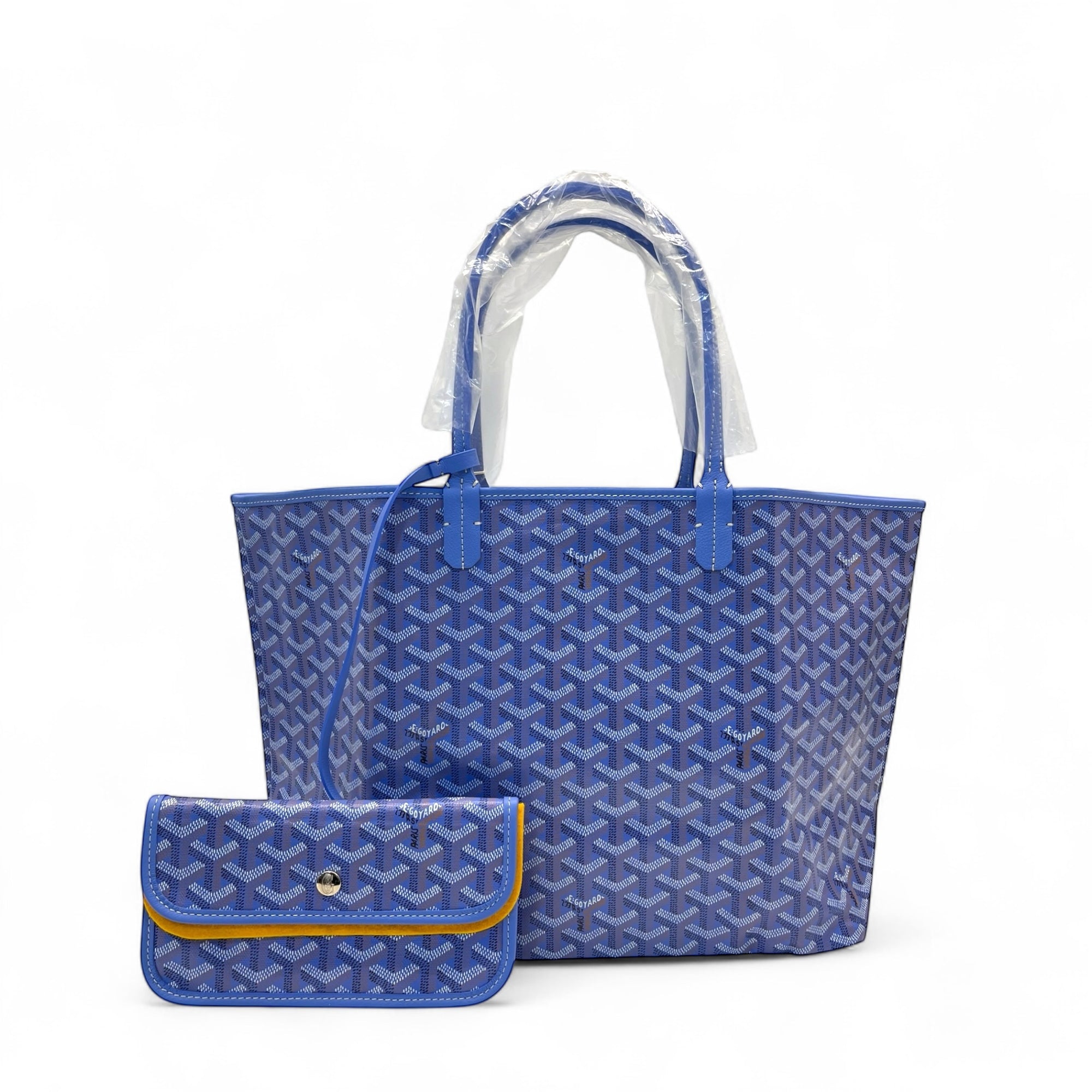 Goyard Le Jardin Saint Louis PM Tote Bag Sky blue Goyardine coated canvas