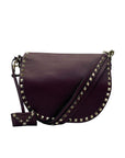 Valentino Rubin Grainy Leather Rockstud Crossbody Bag