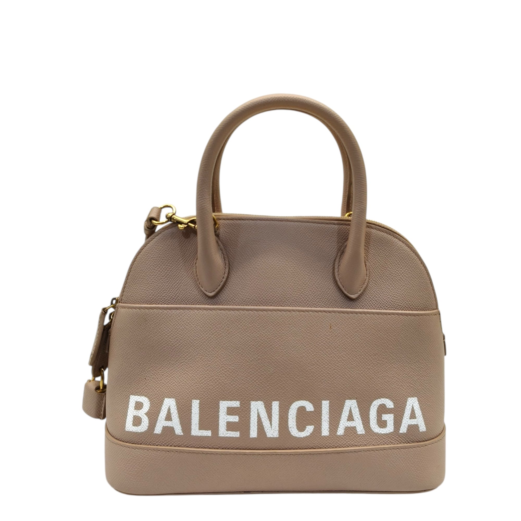 Balenciaga Beige Leather XXS Ville Satchel