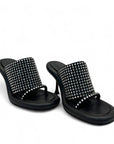 JW ANDERSON BLACK SLIP ON HEELS EU 39