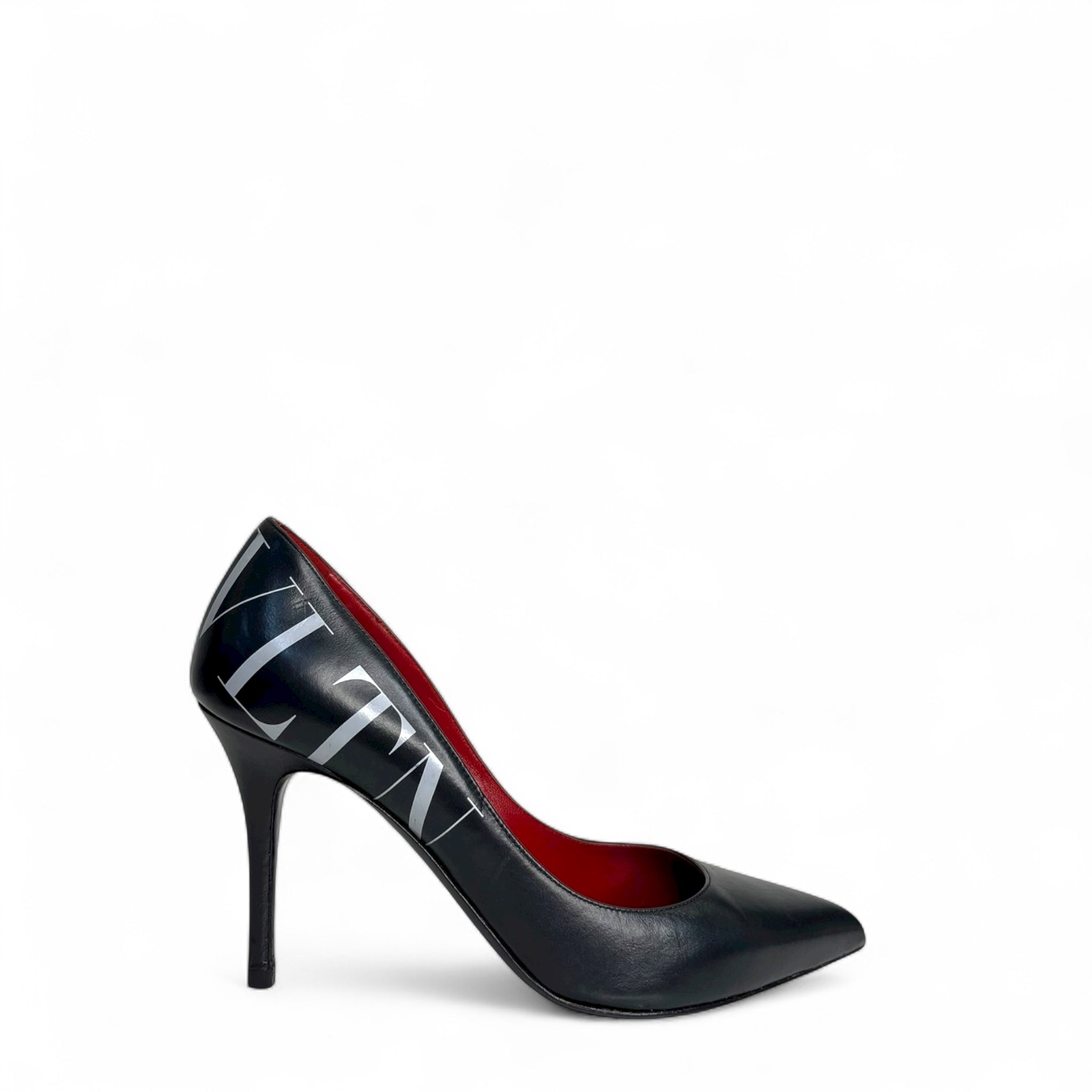 Valentino VLTN Black Leather Pumps Size EU 36.5