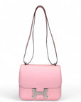 Hermès Constance 18 Rose Sakura Swift Brushed Palladium Hardware