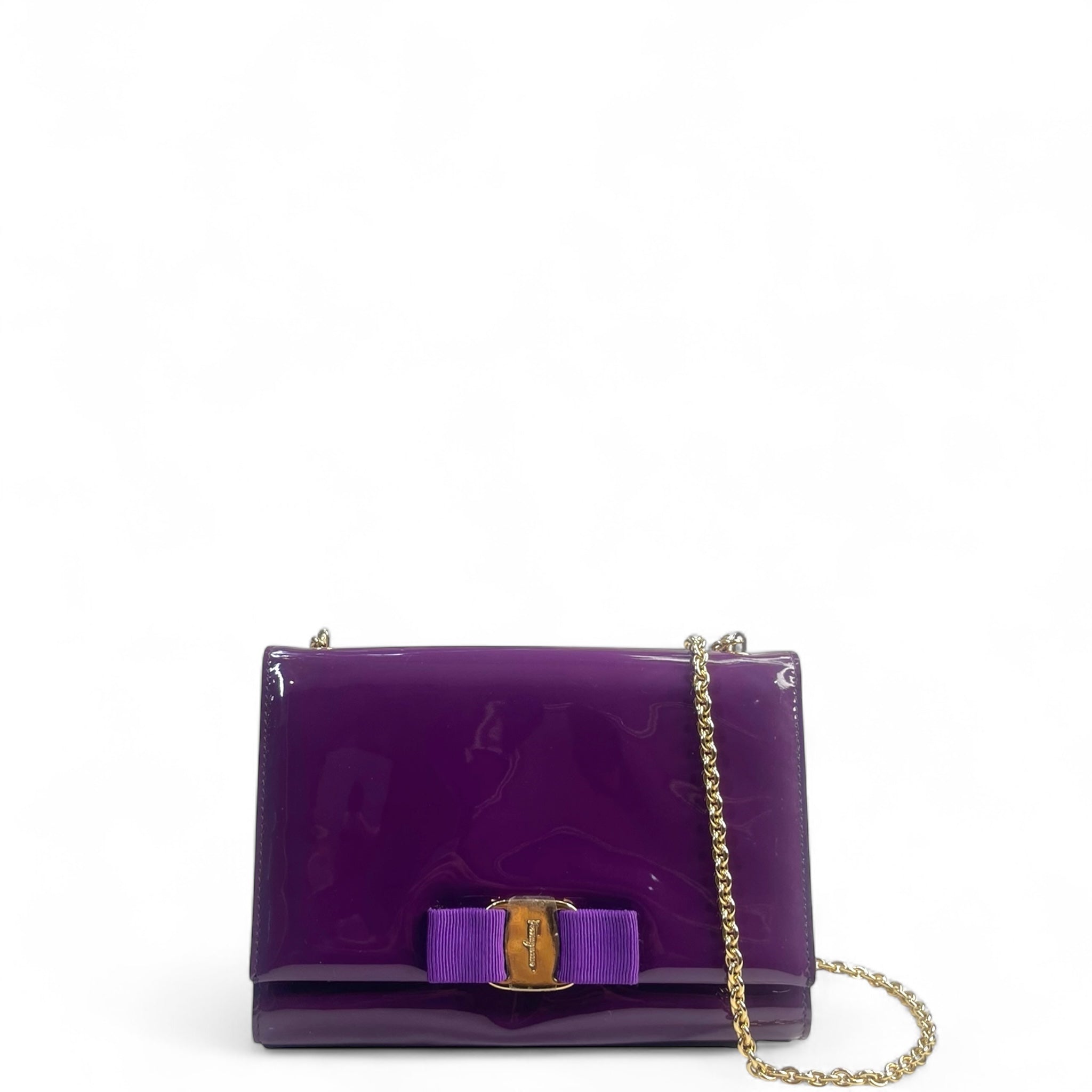 Buy Salvatore Ferragamo Vara Glitter Handbag from SALVATORE