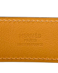 Hermès Collier de Chien 32 Belt White Epsom GHW 75 cm