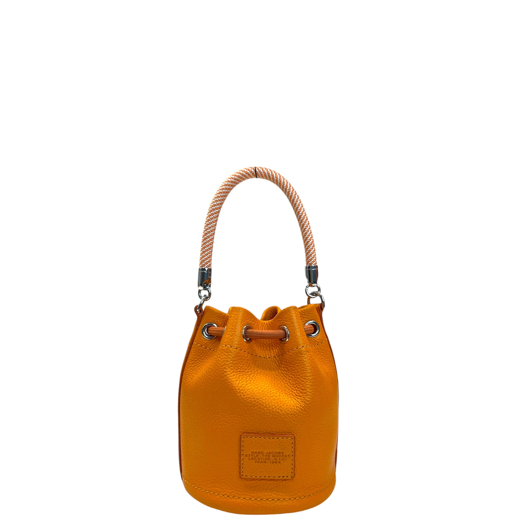 Marc Jacobs The Bucket Bag Micro Orange Leather
