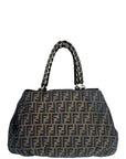Fendi Mia Brown Zucca Shoulder Bag