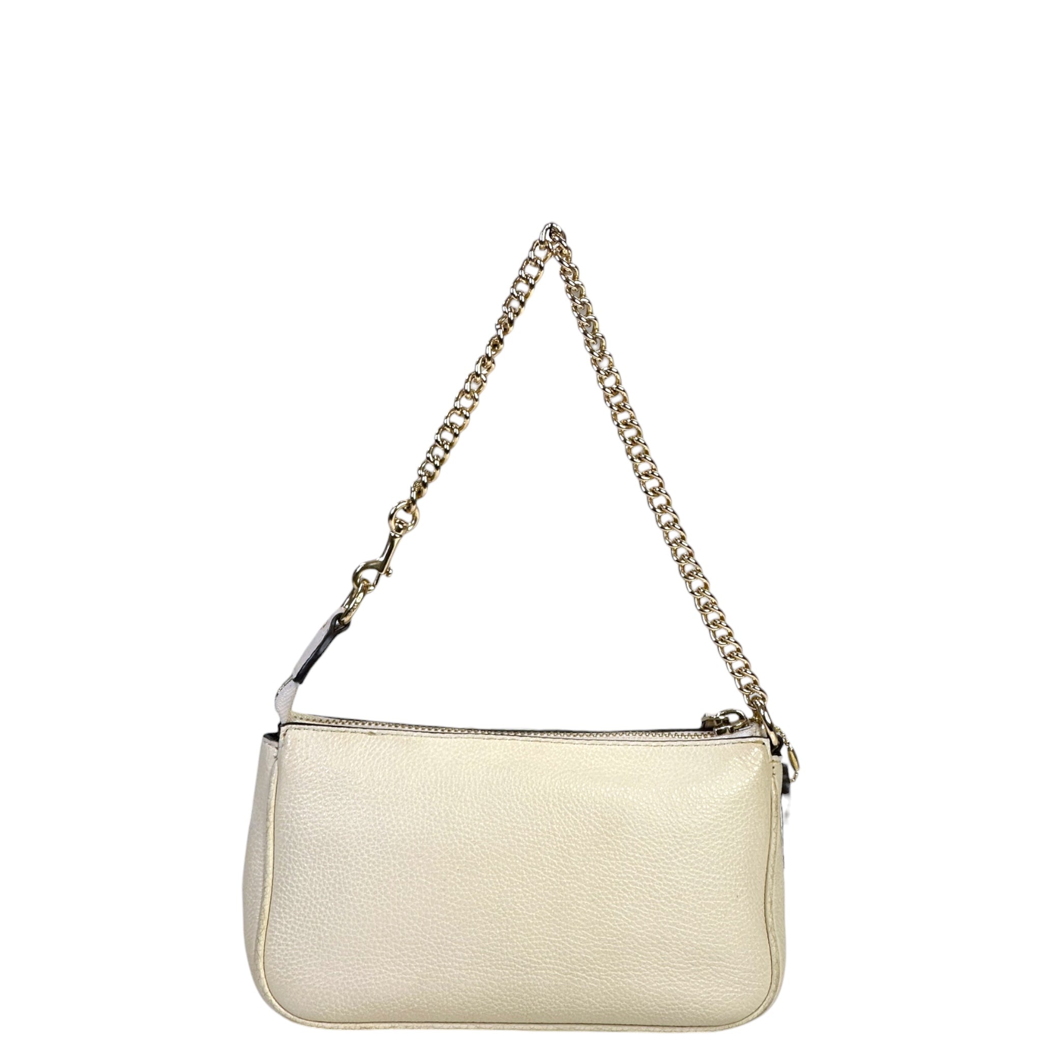 Coach Nolita 19 Stardust celestial shoulder bag white pebbled leather