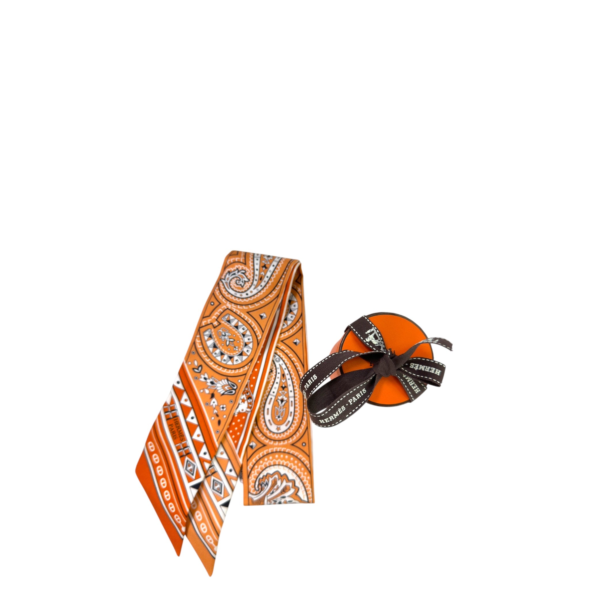 Hermès Twilly Cheval de Coeur Bandana Silk