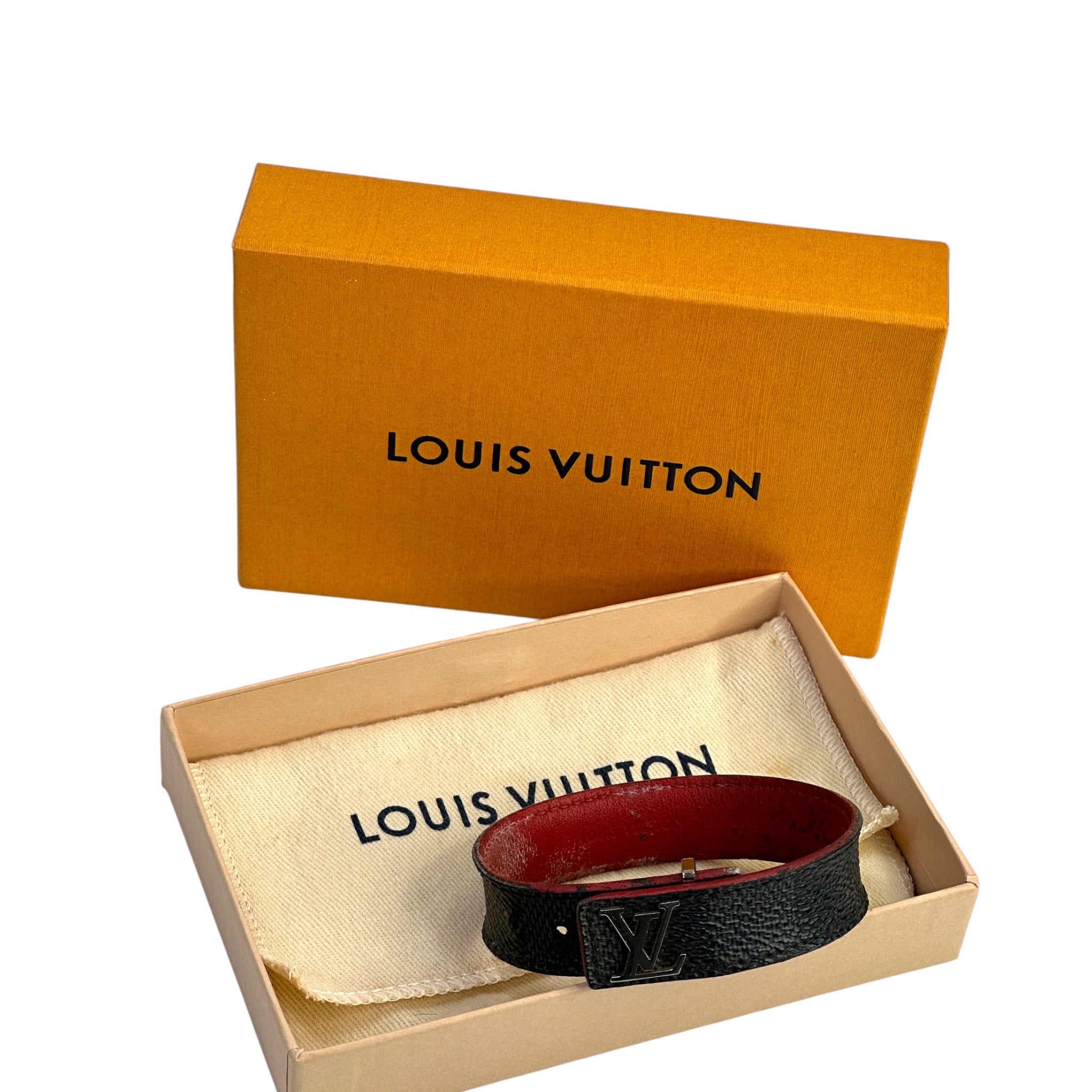 Louis Vuitton LV Slim Bracelet Damier Graphite