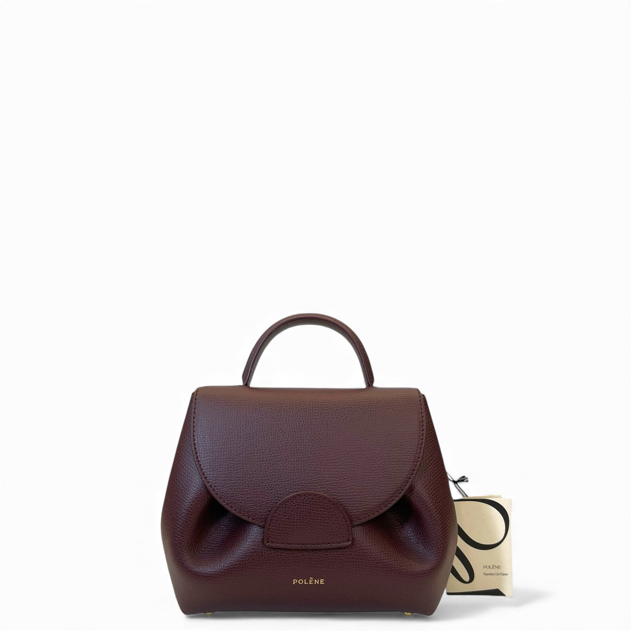 Polène Numéro Un Nano Textured Burgundy
