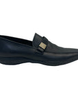 Prada Buckle Driving Loafers in Black Leather Size EU 41.5