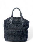 Prada Black Tessuto Gaufre Nylon Shoulder Bag