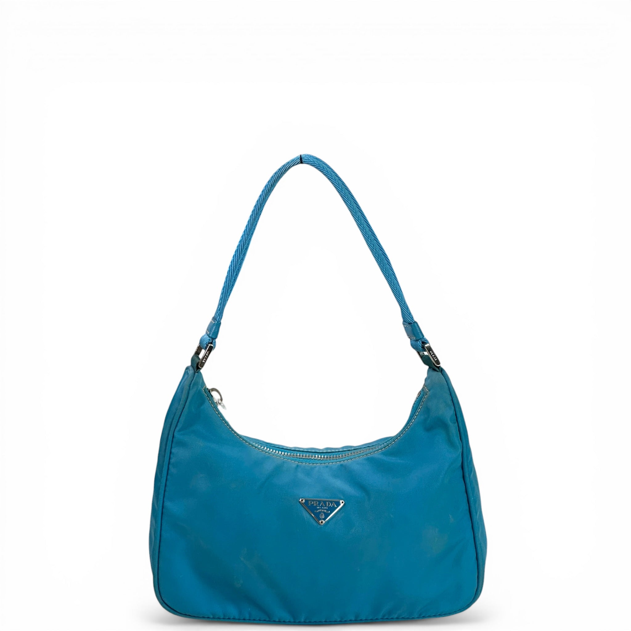 Prada Re-Edition 2000 Mini Hobo BlueTessuto Nylon