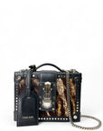 Roberto Cavalli Box Clutch with Chain Sling