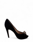 Salvatore Ferragamo Vara Bow Accent Satin Pumps EU 39