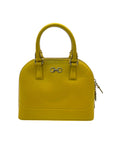 Salvatore Ferragamo Yellow Saffiano Leather Darina
