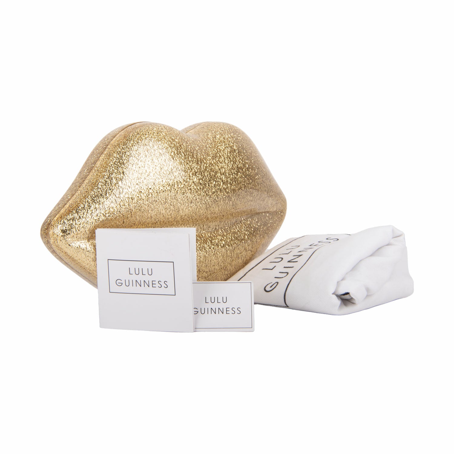 Lulu Guinness Acrylic Golden Clutch