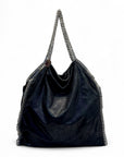 Stella McCartney Black Faux Leather Small Falabella Tote