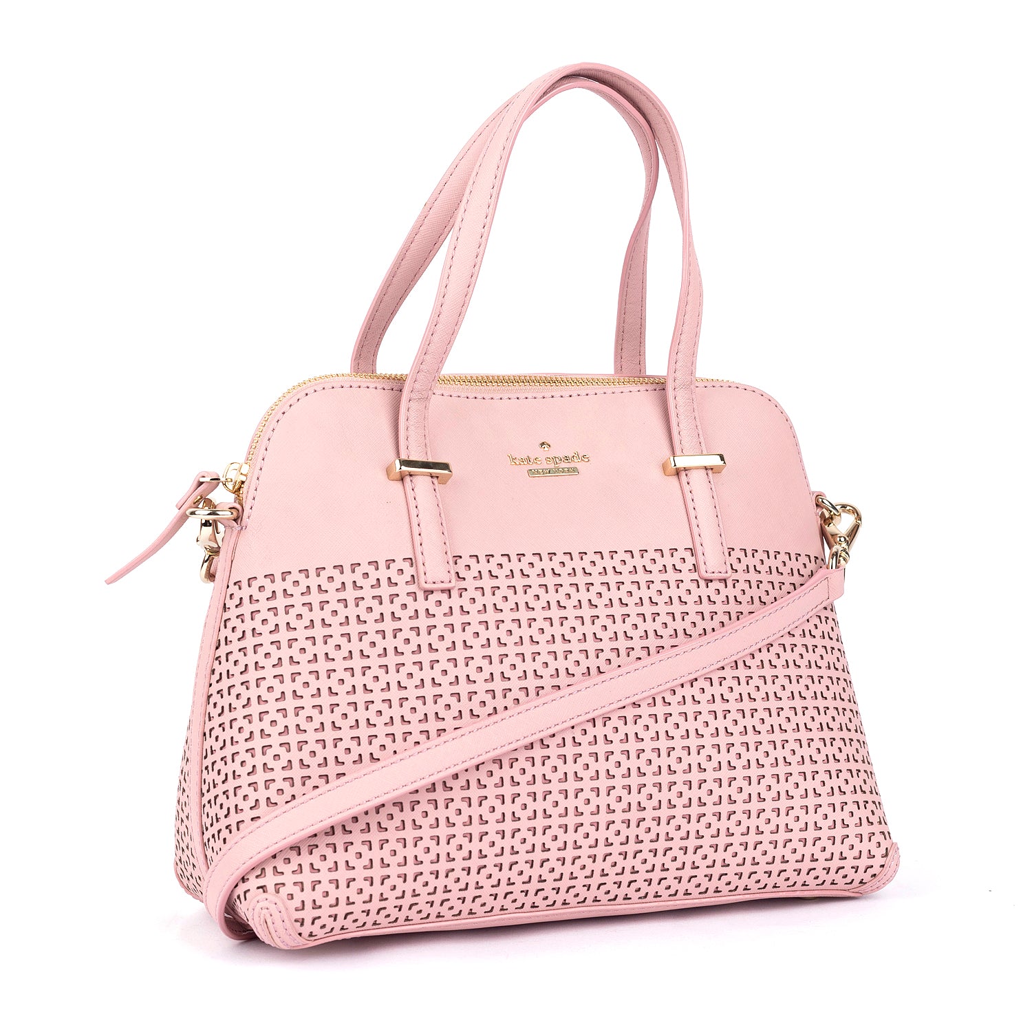 Cedar Street Perforated Maise Satchel